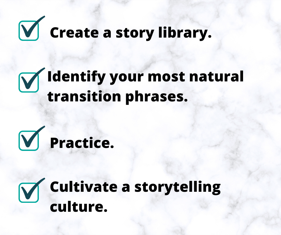 A checklist for sharing stories