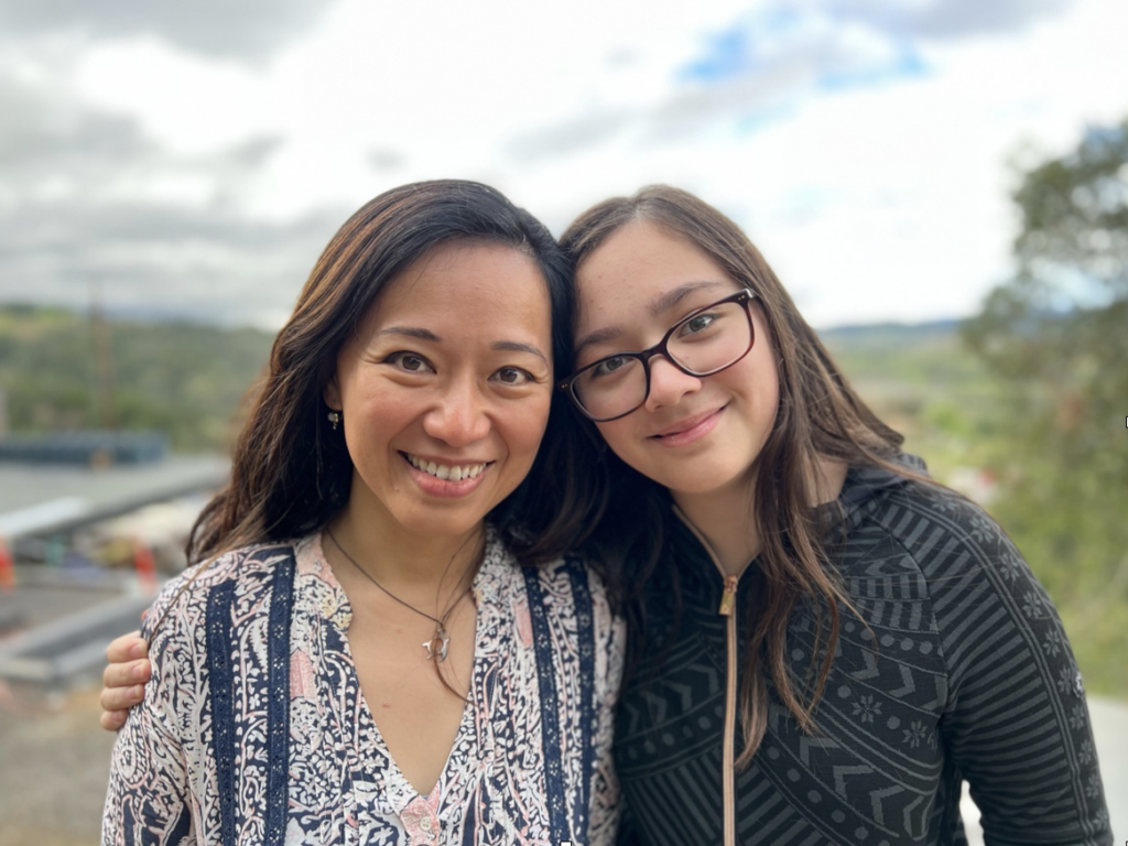 Esther Choy and her daughter, Alina