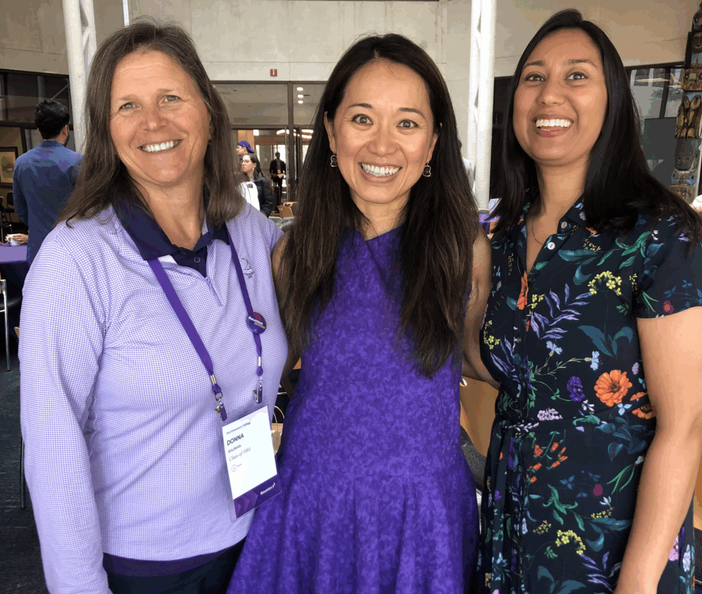 Donna, Esther, Reena at the Kellogg Reunion